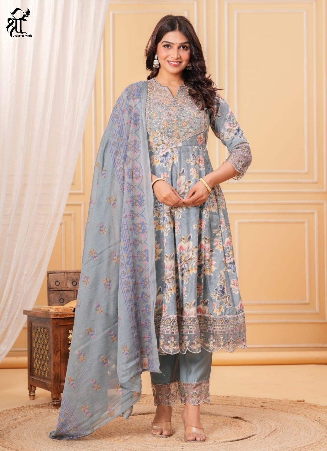 Shree Jee 3 PC Frock Set (Rs.845 per piece)