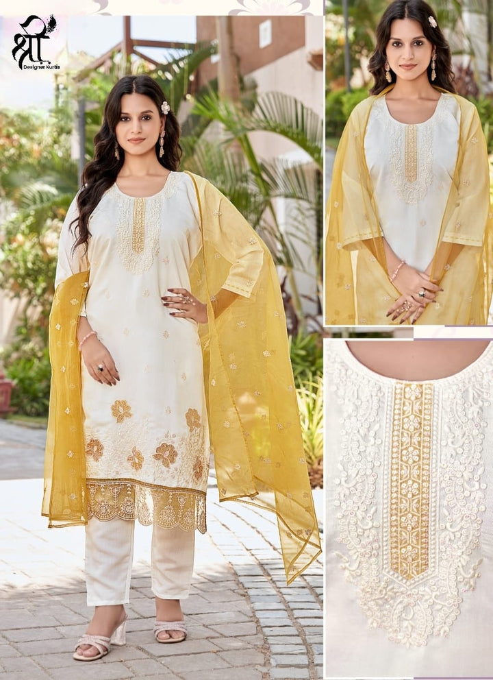 Shree Jee Fancy 3 Pc Straight Set (Rs.725 per piece)